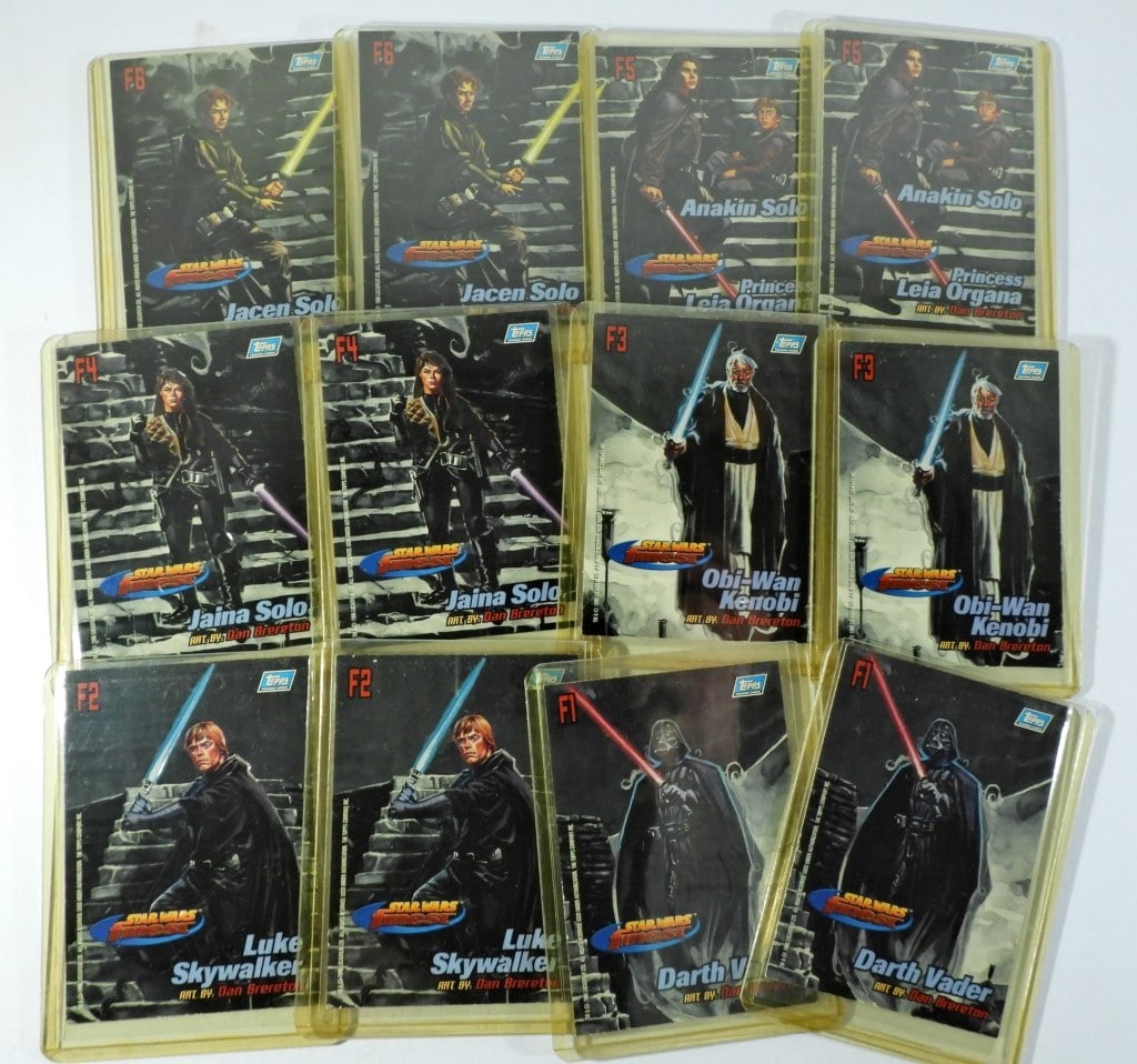 (12) Topps 1996 Star Wars Finest Collector Cards (1 of 5)