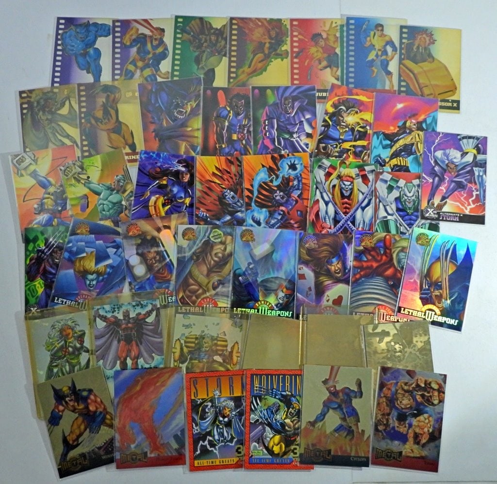 (43) Vintage Marvel X-Men Collector Cards (1 of 6)