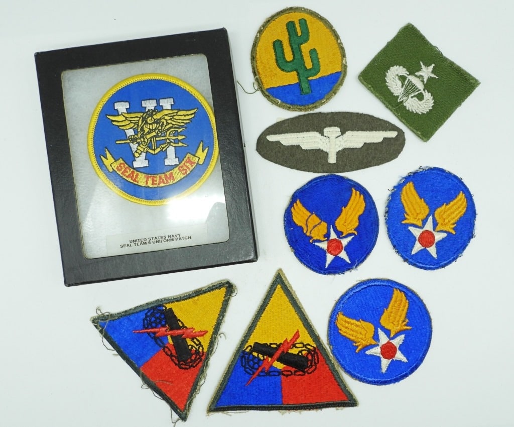 (9) MILITARY UNIFORM PATCHES (1 of 2)