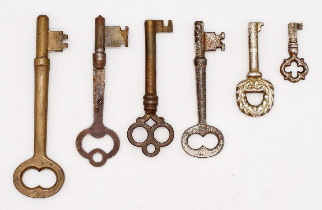 (6) SKELETON KEYS / WATCH KEYS (1 of 2)
