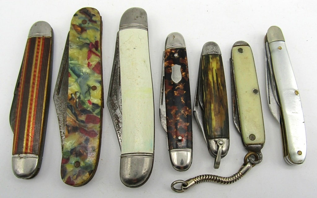 (7) Vintage Folding Pocket Knives (1 of 2)