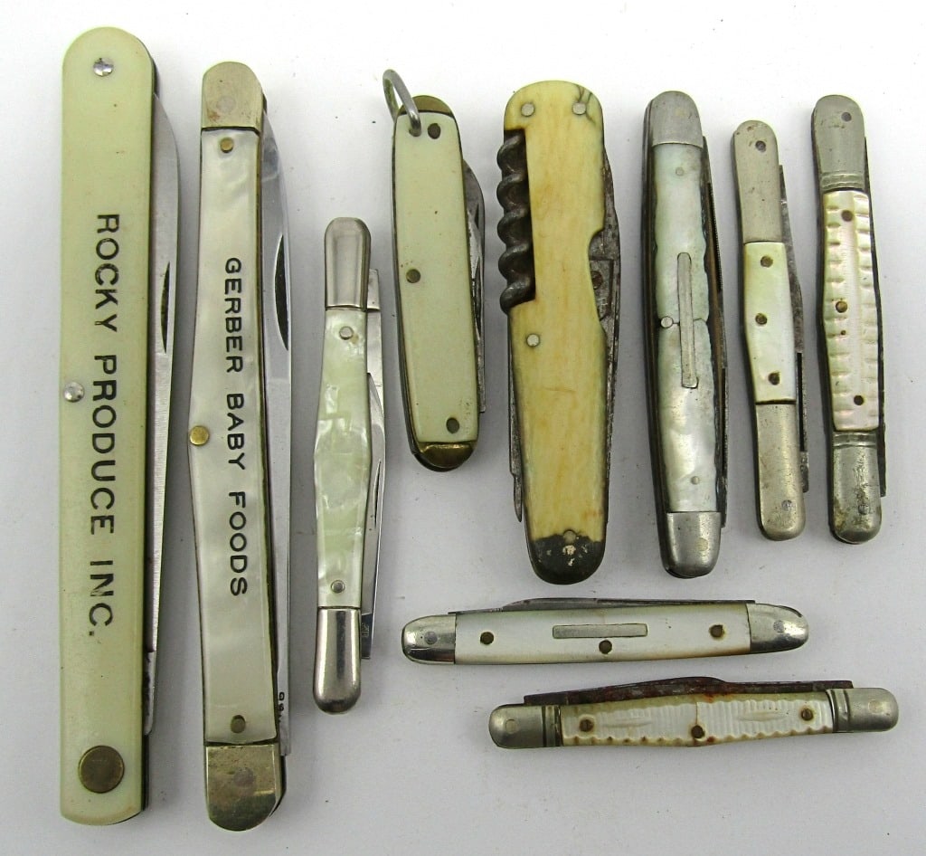 (10) Vintage Folding Pocket Knives (1 of 2)