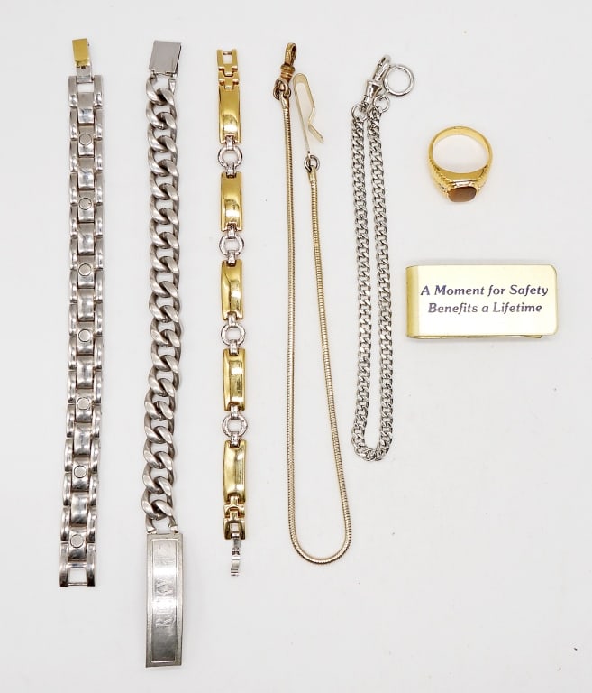 MENS JEWELRY LOT: TIGER EYE RING size 11 (1 of 3)