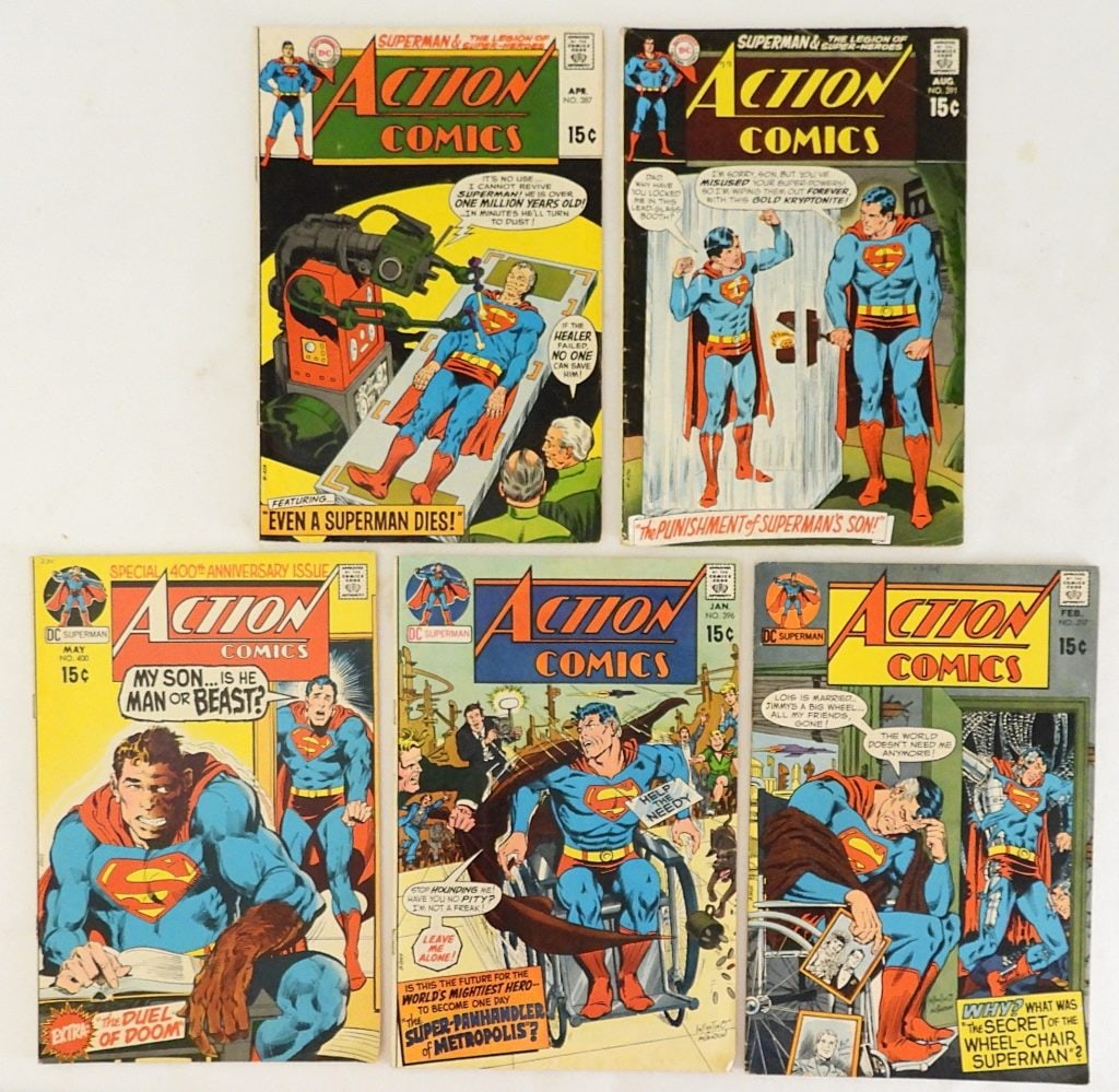 (5) ACTION COMICS SUPERMAN 15c ISSUES (1 of 2)