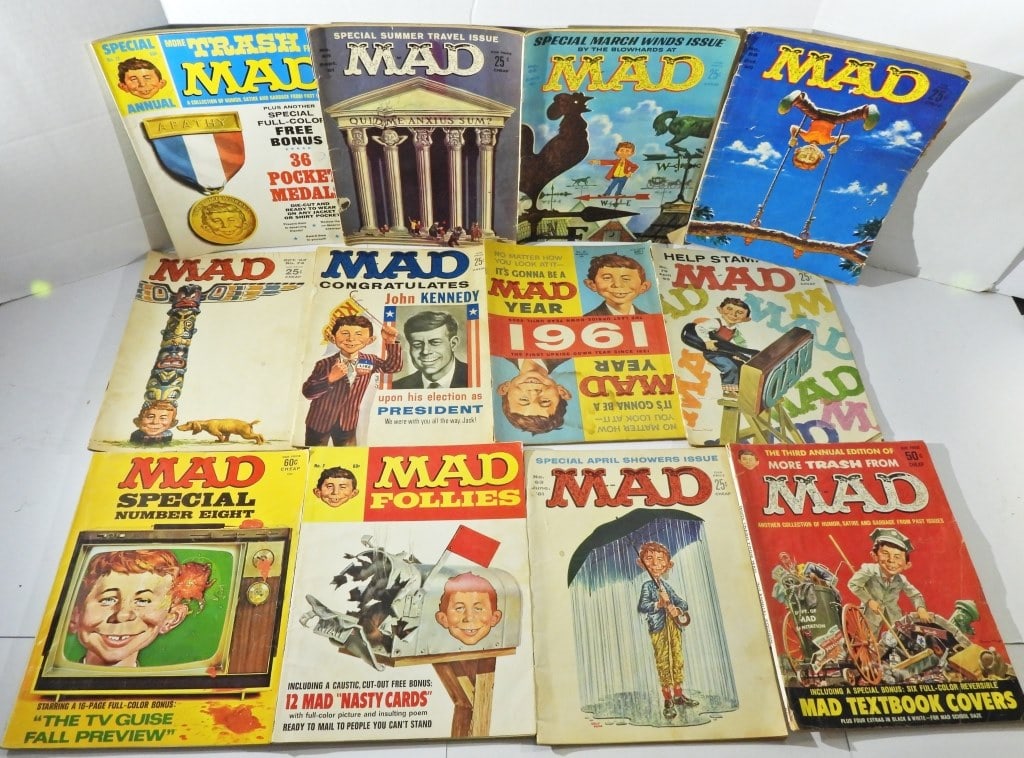 (12) MAD MAGAZINE LOT - OVERSIZE COMICS (1 of 2)
