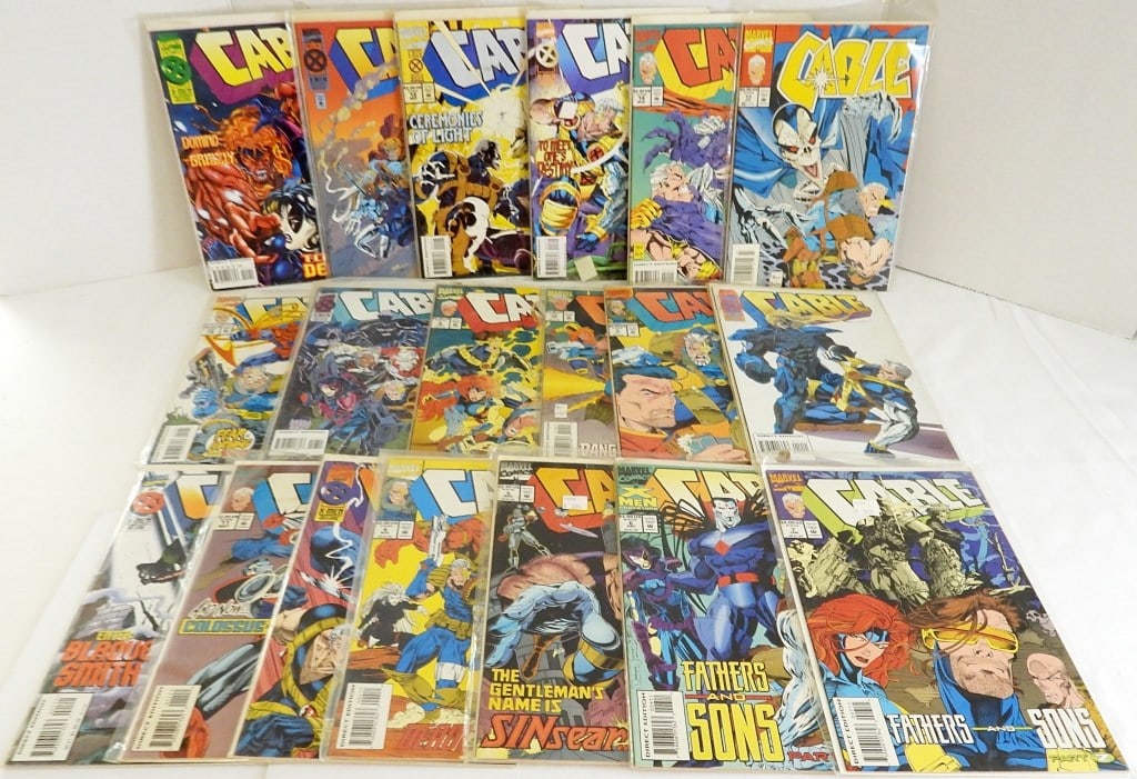 (19) VINTAGE "CABLE"  MARVEL COMICS (1 of 2)