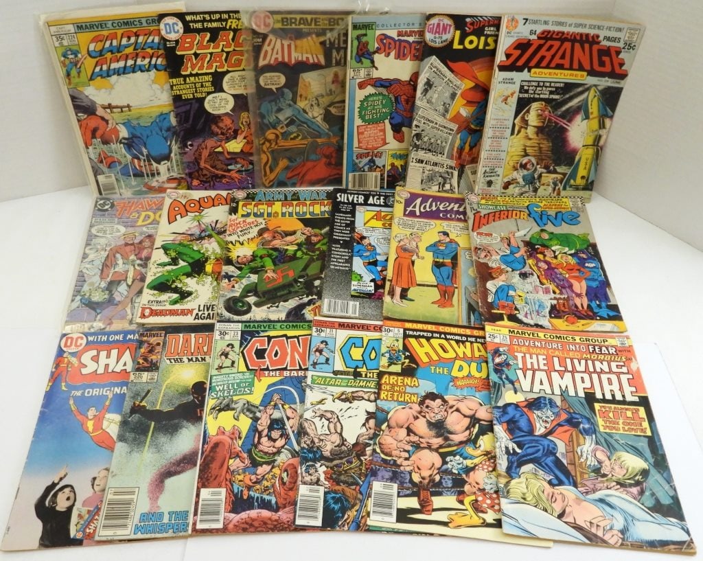 (19) VINTAGE MARVEL & DC COMIC BOOKS (1 of 3)