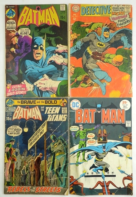 (4) Silver/Bronze Age Batman Comics (1 of 2)