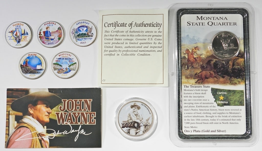 (6) STATE QUARTERS & (1) KENNEDY HALF: (1 of 2)