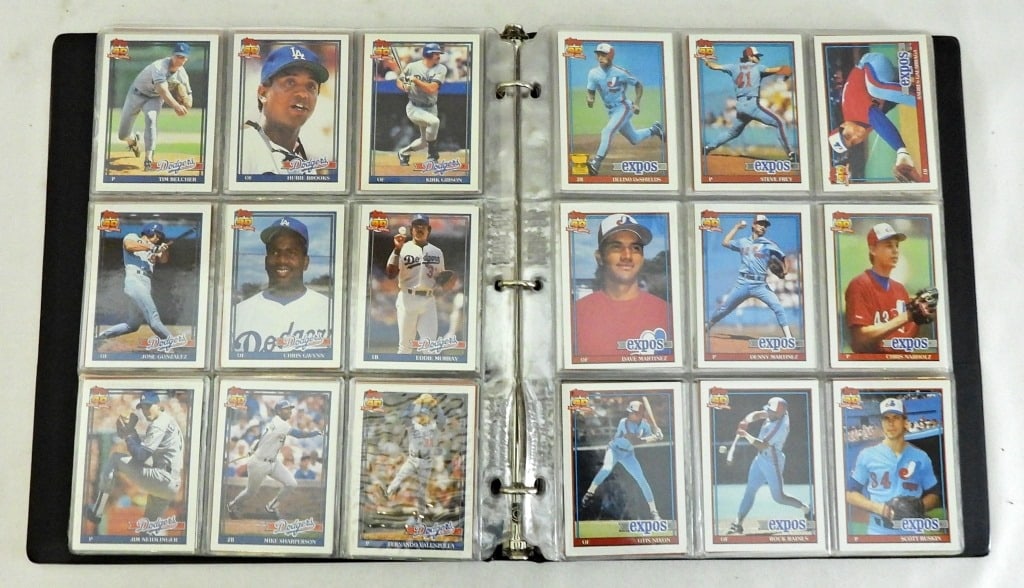 1991 TOPPS BASEBALL CARD ALBUM (1 of 3)