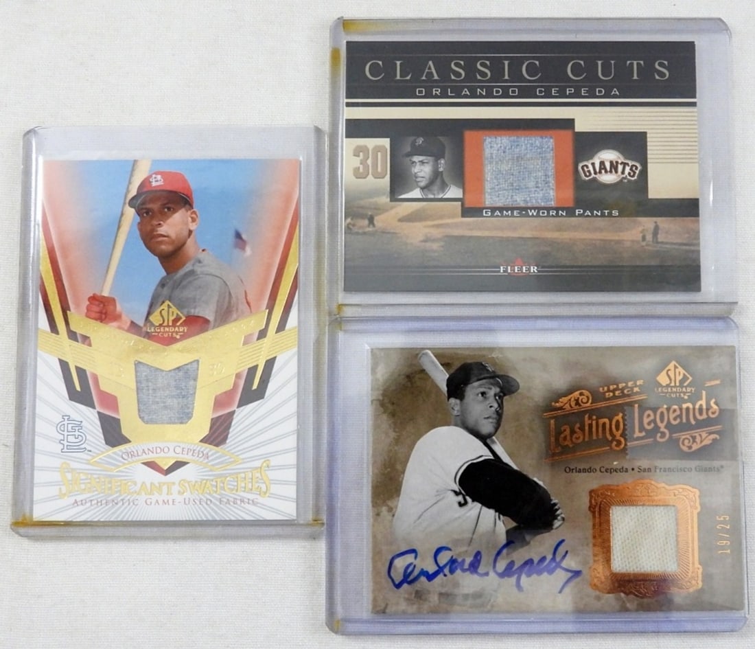 (3) ORLANDO CEPEDA PATCH RELIC CARDS (1 of 2)