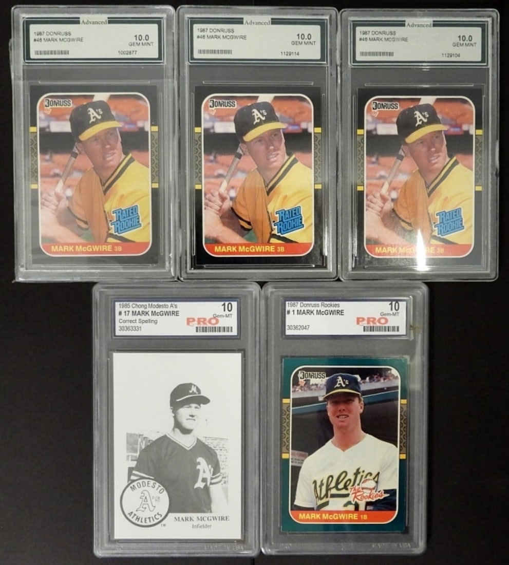 (5) GRADED MARK McGWIRE CARDS (1 of 2)