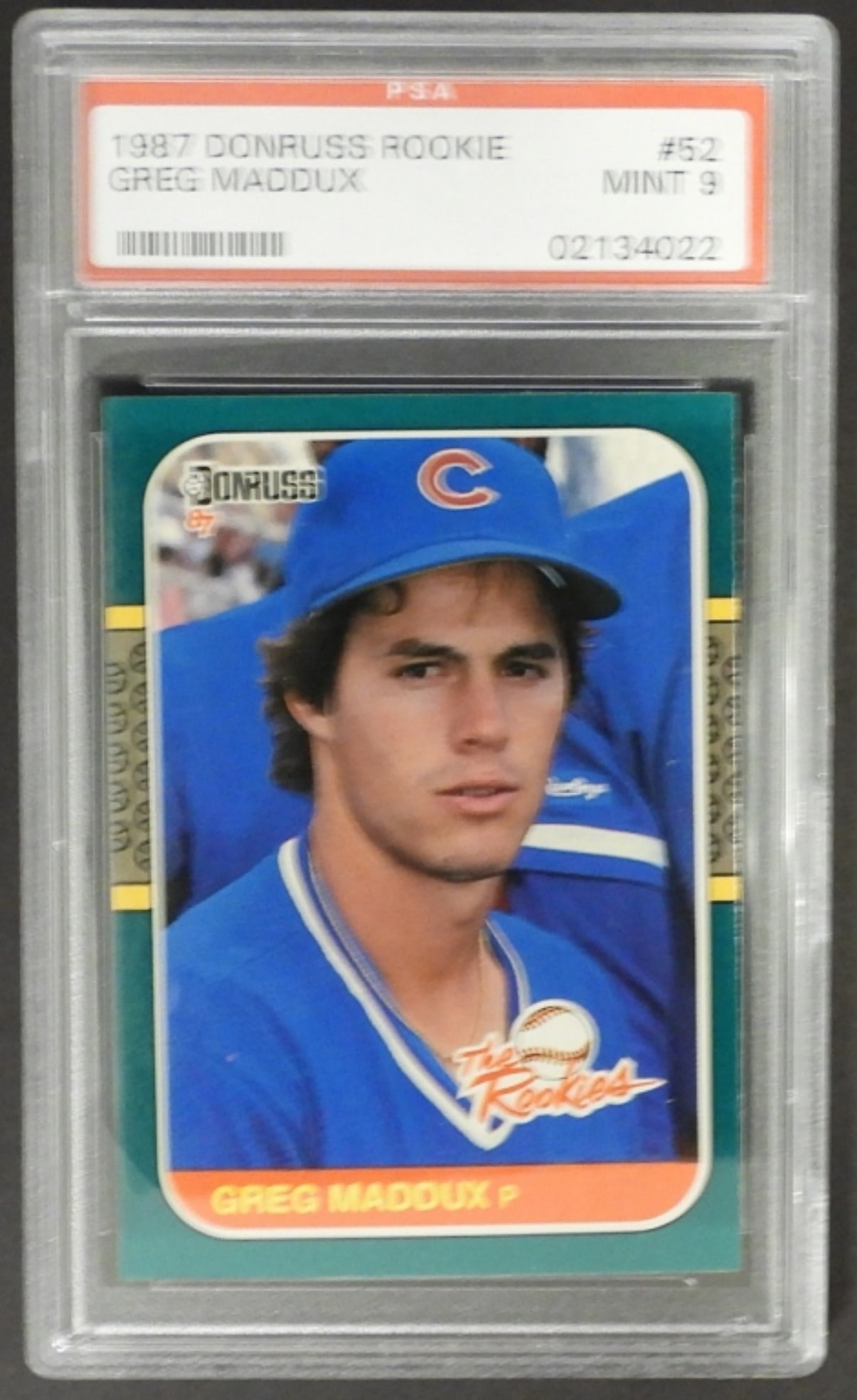1987 DONRUSS ROOKIE MADDUX PSA 9 (1 of 2)