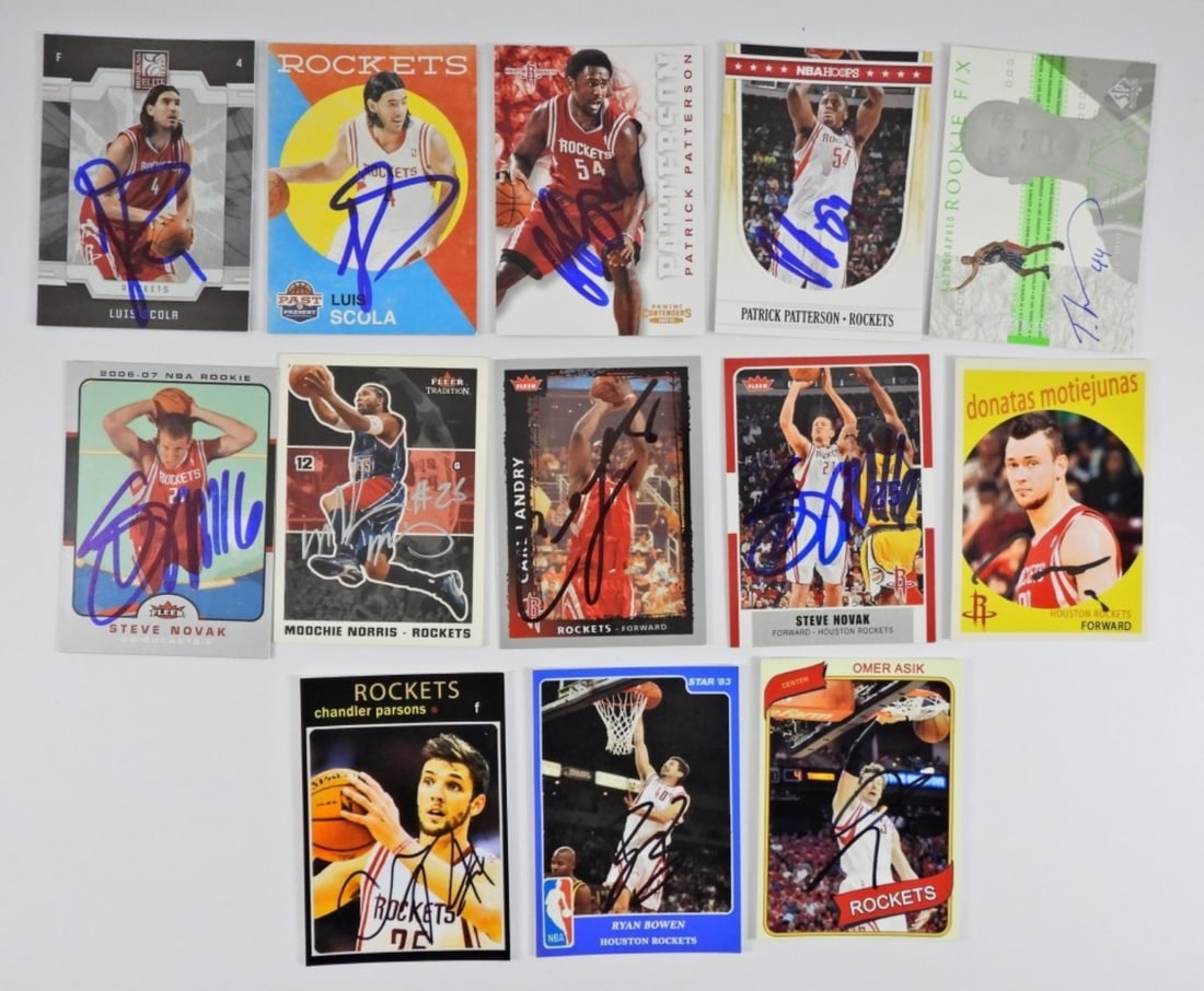 (13) AUTO BASKETBALL CARDS - GREAT MIX (1 of 4)