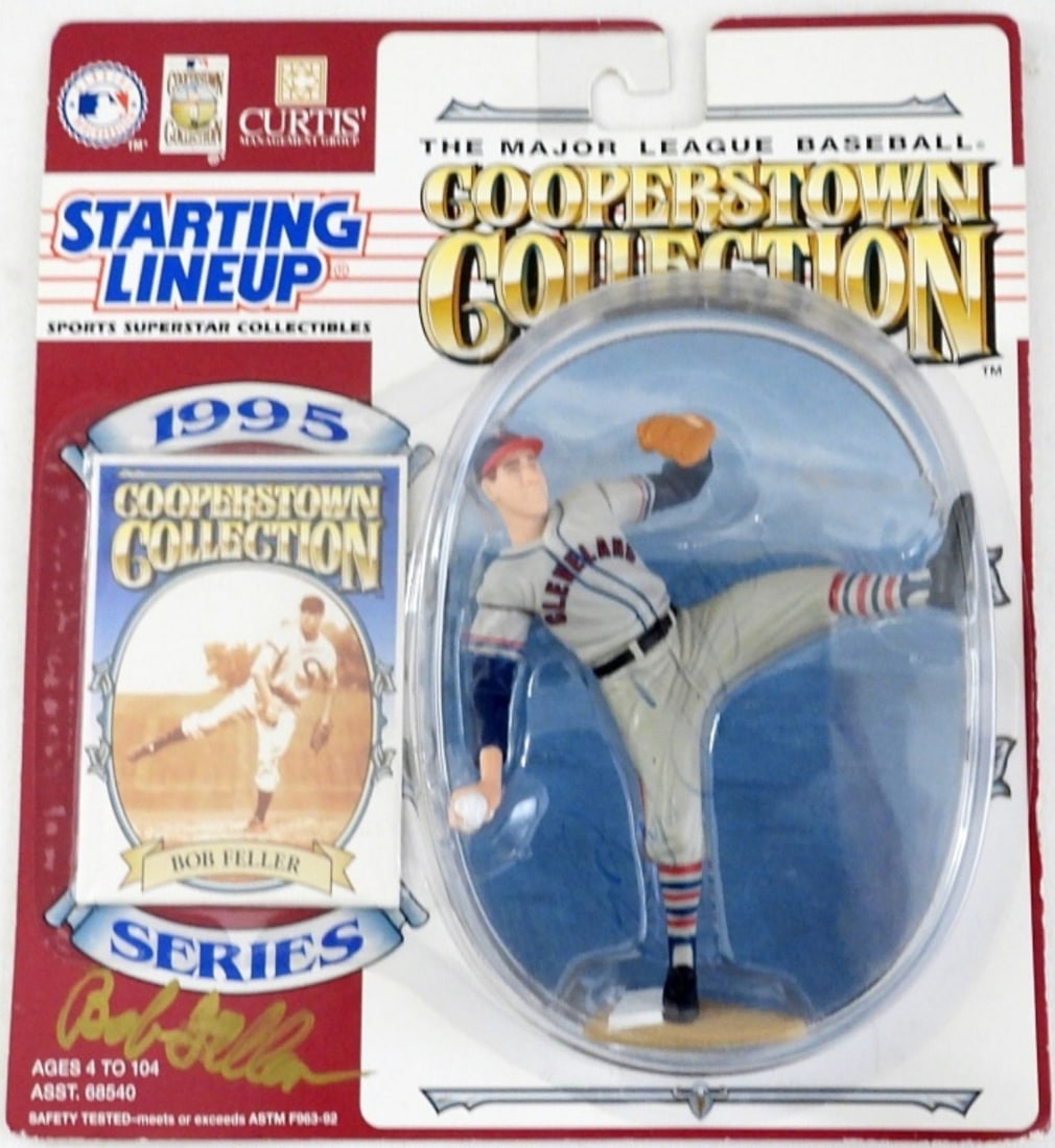 BOB FELLER AUTOGRAPH STARTING LINE-UP (1 of 4)