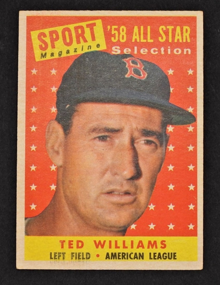 1958 TOPPS #485 TED WILLIAMS ALL STAR (1 of 2)