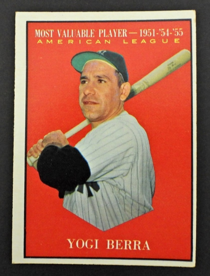 1961 TOPPS #472 YOGI BERRA MVP (1 of 2)