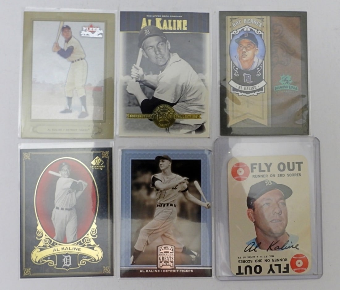 (6) AL KALINE COMMEMORATIVE BASEBALL CARDS (1 of 2)