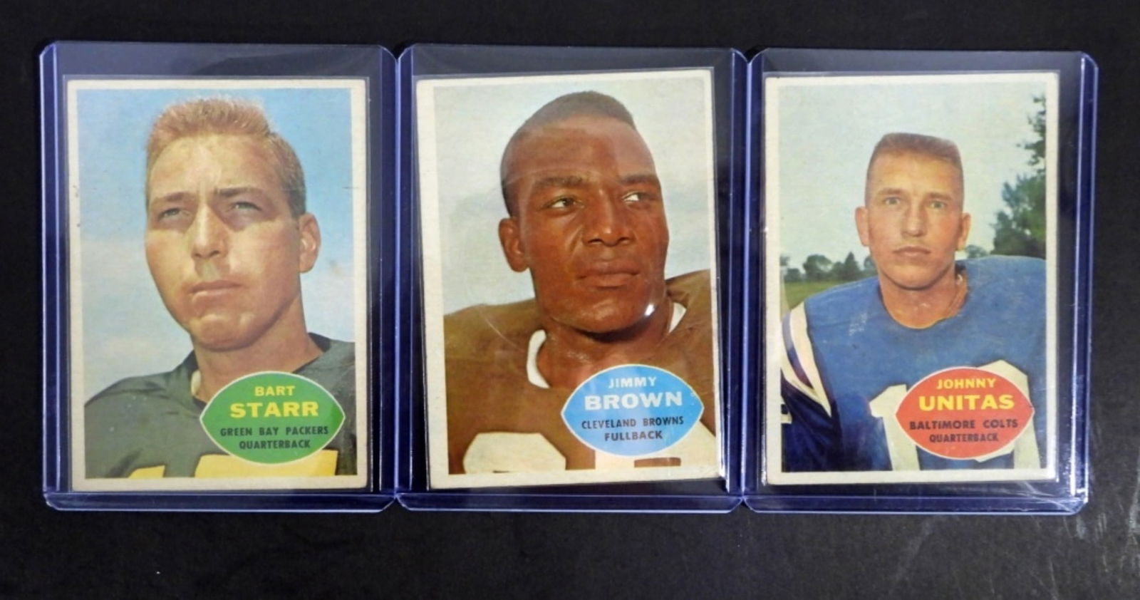(3) 1960 TOPPS FOOTBALL STARS! STARR, (1 of 2)