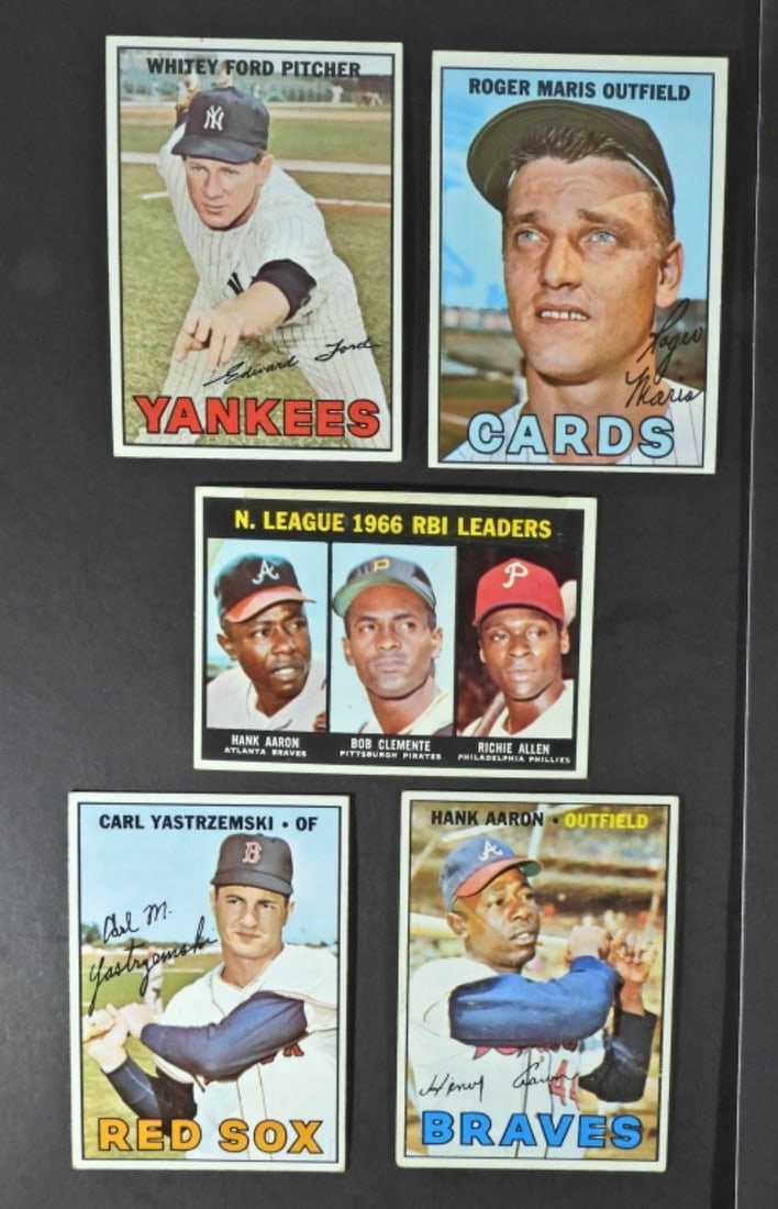 (5) 1967 TOPPS BASEBALL STAR CARDS! (1 of 4)