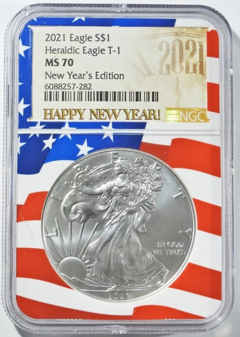 2021 T-1 SILVER EAGLE NGC MS-70 (1 of 4)