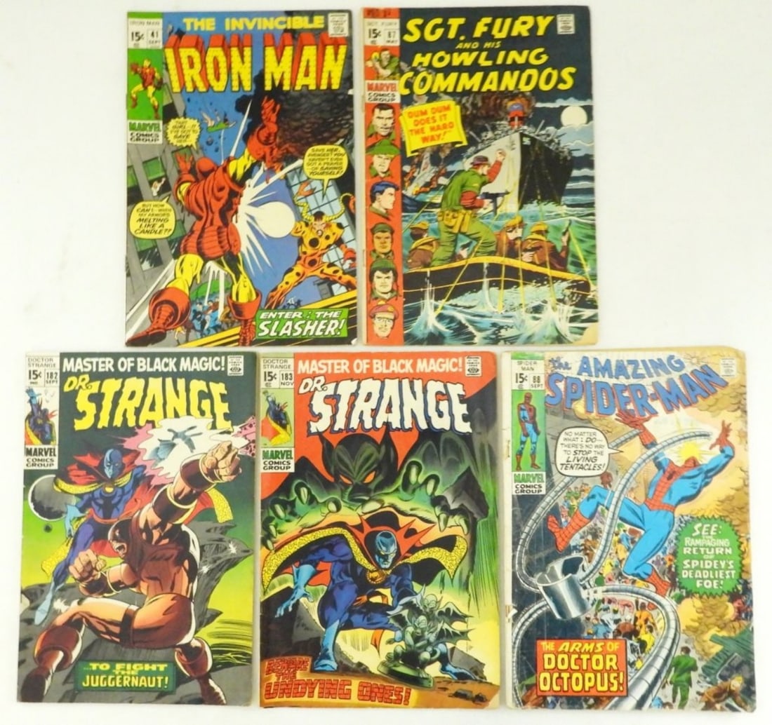 (5) MARVEL EARLY ISSUE 15c COMICS (1 of 2)