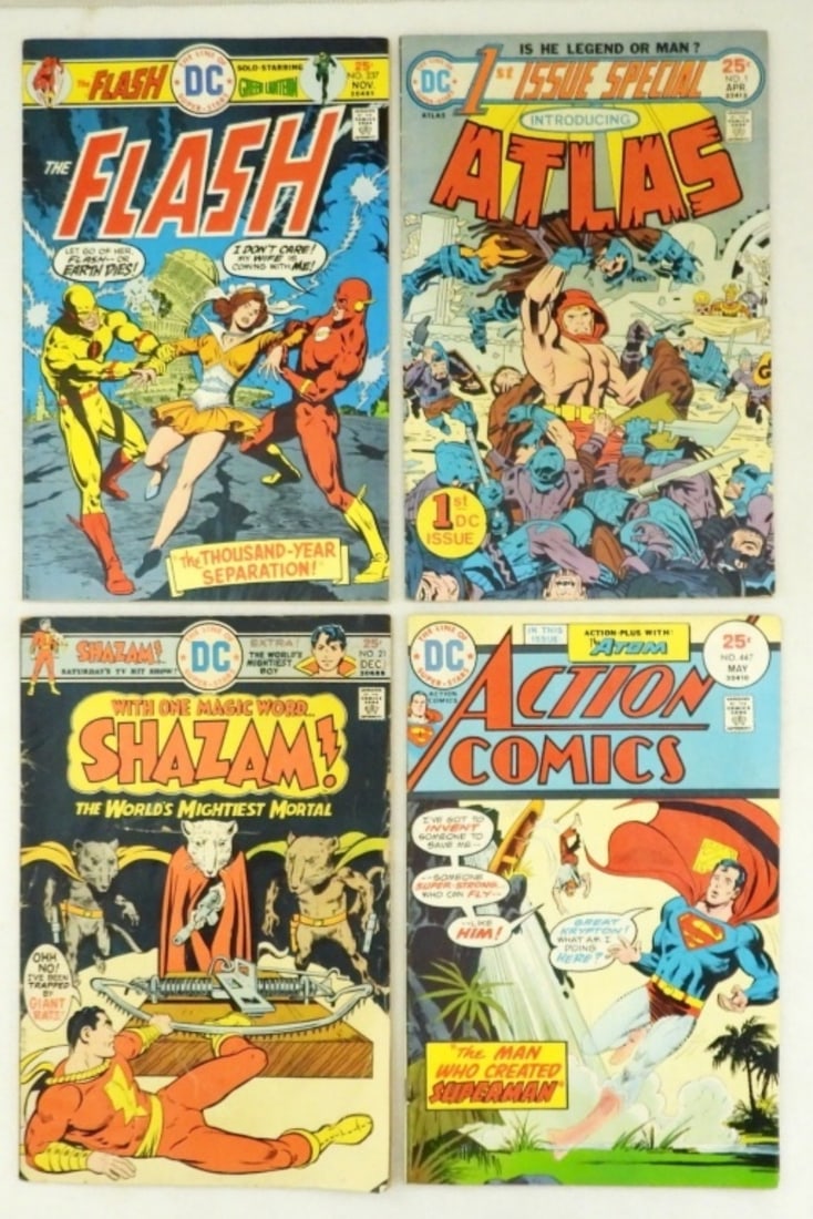 (4) DC COMICS: #1 ATLAS, #21 SHAZAM, (1 of 2)
