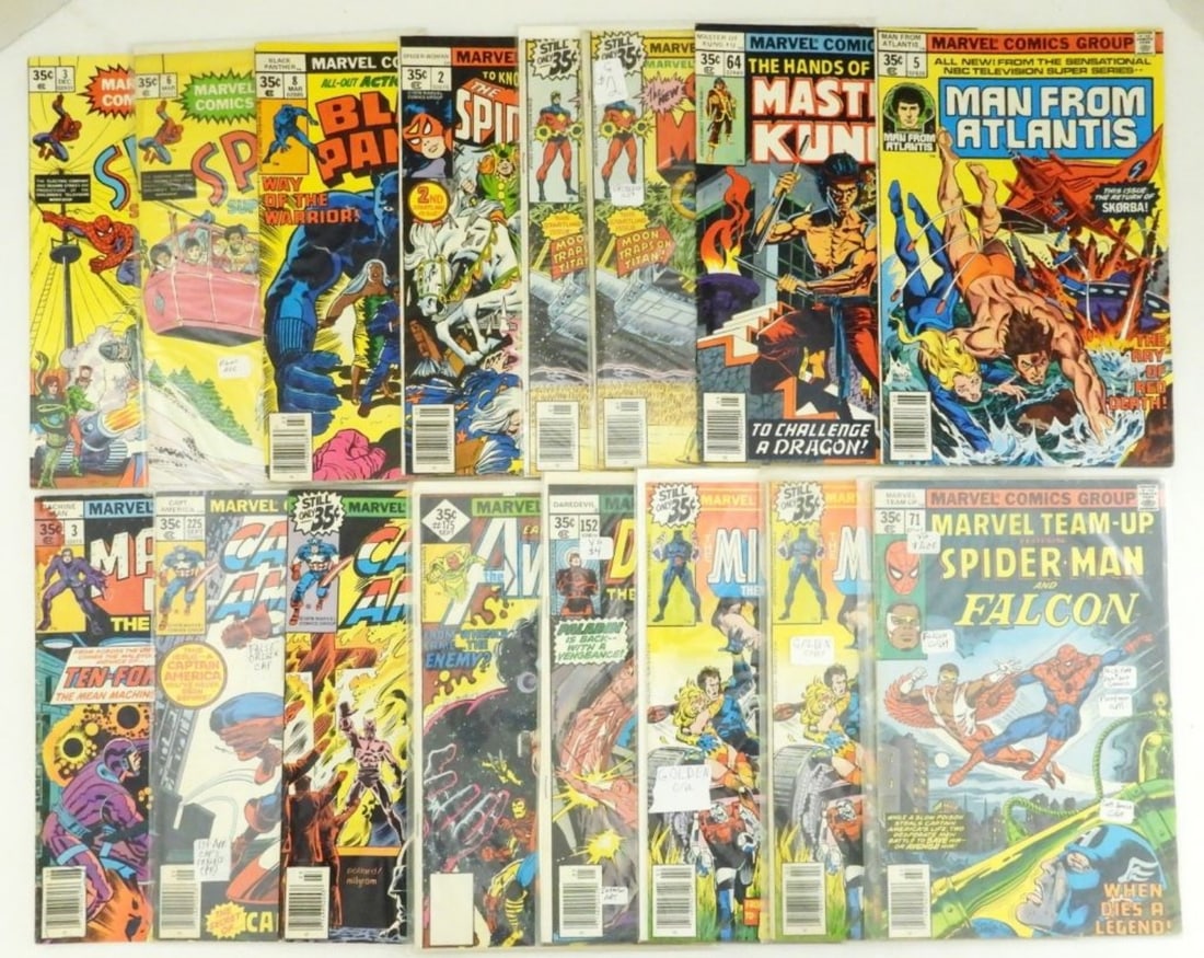 (16) MARVEL COMIC LOT  - ALL 35c ISSUES (1 of 2)
