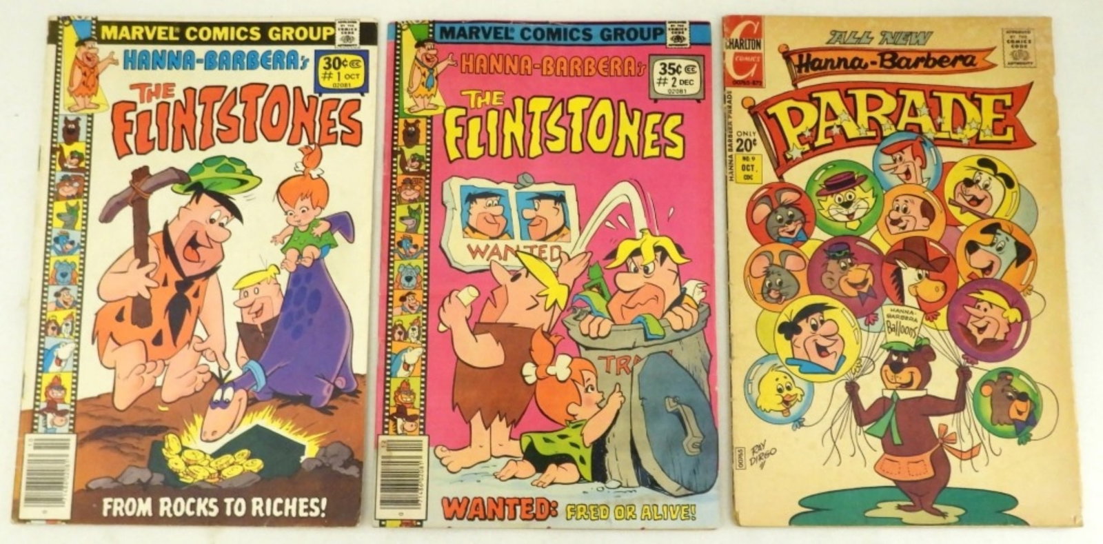 (3) HANNA-BARBERAs COMIC LOT w/#1 (1 of 2)