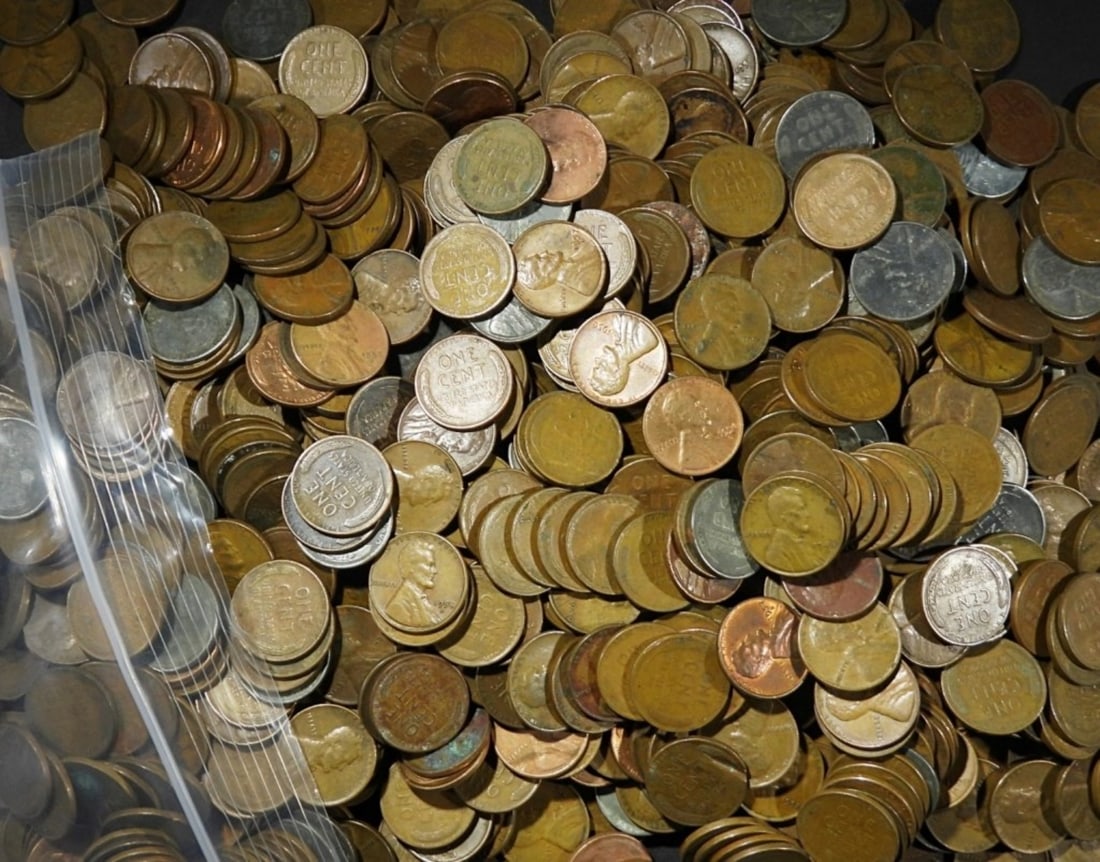 1000 MIXED DATE WHEAT CENTS (1 of 2)