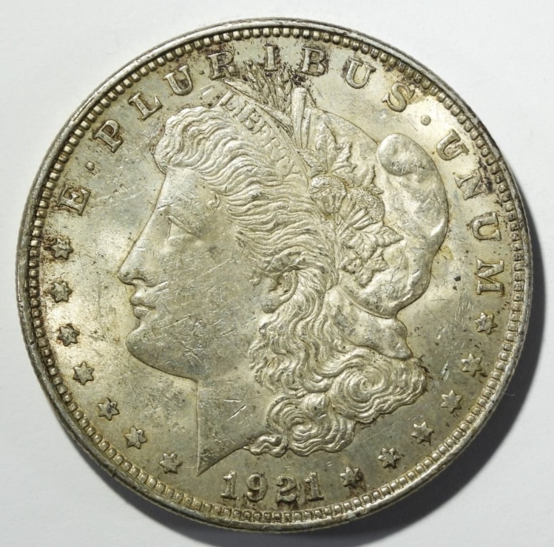 1921 MORGAN DOLLAR AU/BU (1 of 2)