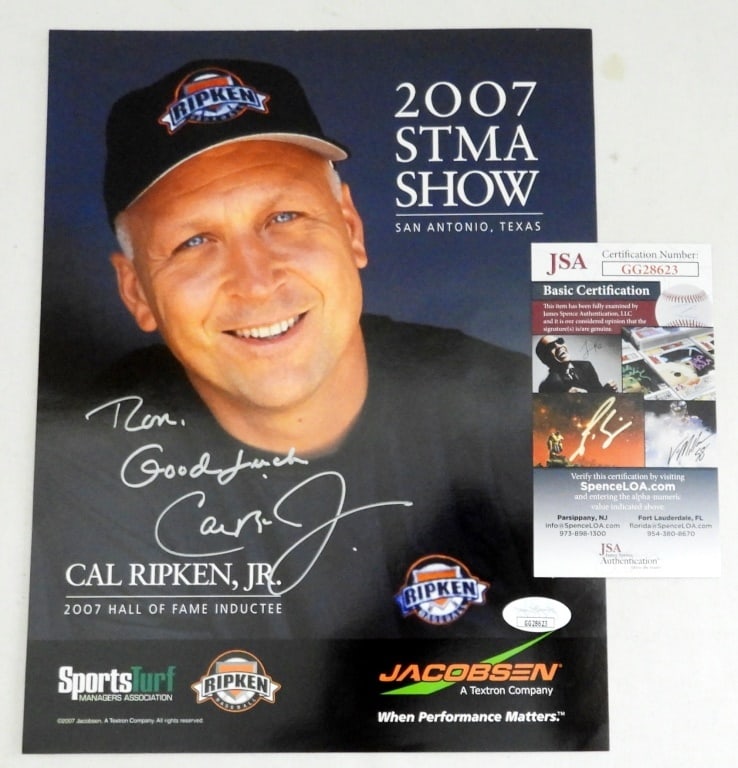 CAL RIPKEN JR AUTOGRAPH PHOTO - JSA (1 of 2)