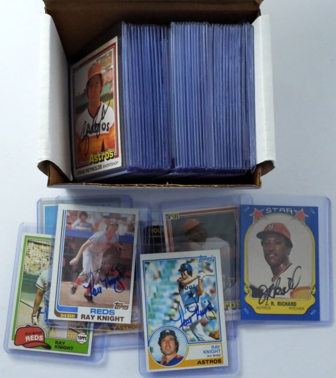 (46) AUTO ASTROS BASEBALL CARDS! (1 of 6)