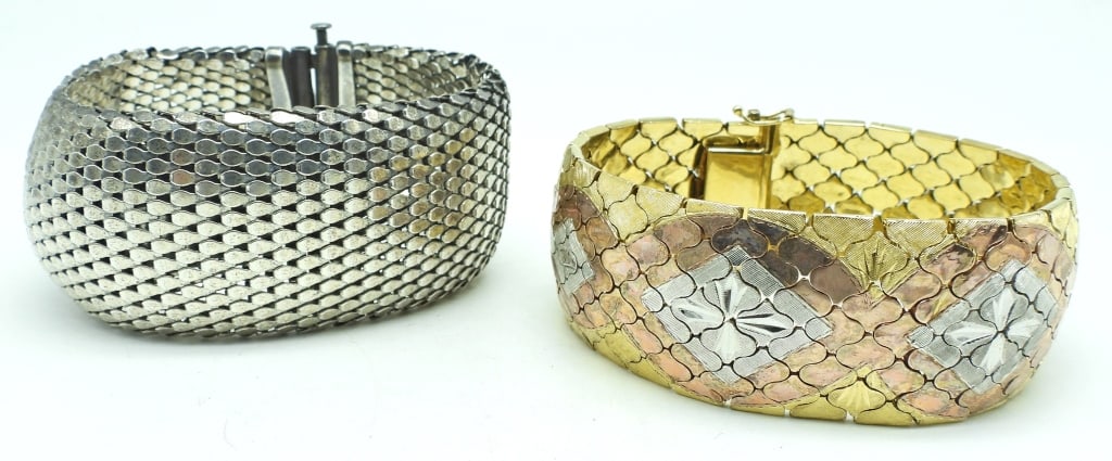 (2) MESH STERLING BRACELETS (1 of 3)