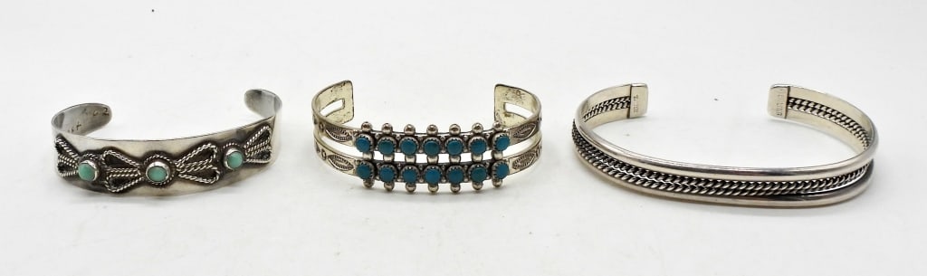 (3) STERLING SOUTHWEST BRACELETS (1 of 2)