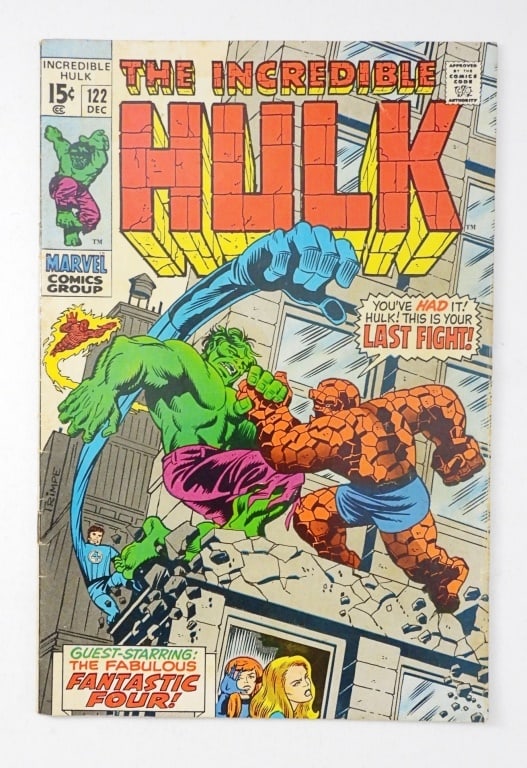 Marvel The Incredible Hulk #122 Dec. 1969 - KEY! (1 of 4)