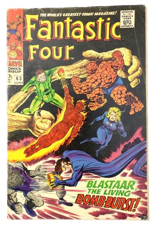 Fantastic Four #63 June 1967 Blastaar & Sandman (1 of 4)