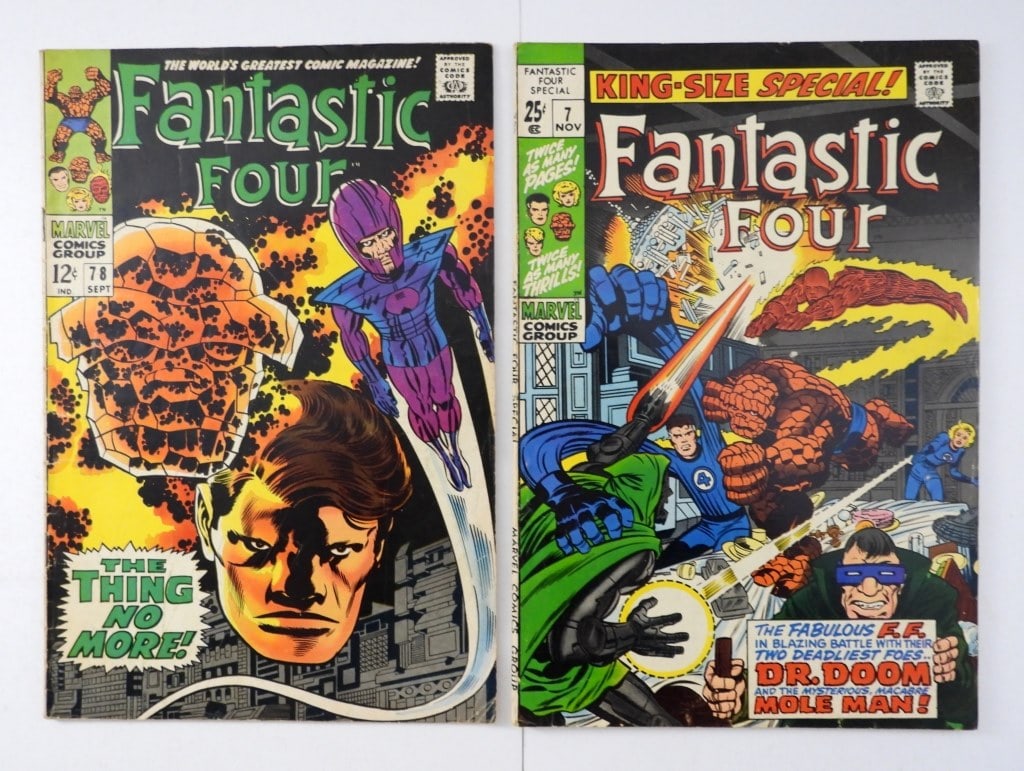 (2) Silver Age Marvel Comics The Fantastic Four! (1 of 3)