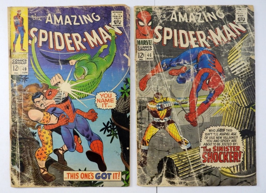 (2) Amazing Spider-Man #46 1st App Shocker & #49 (1 of 3)