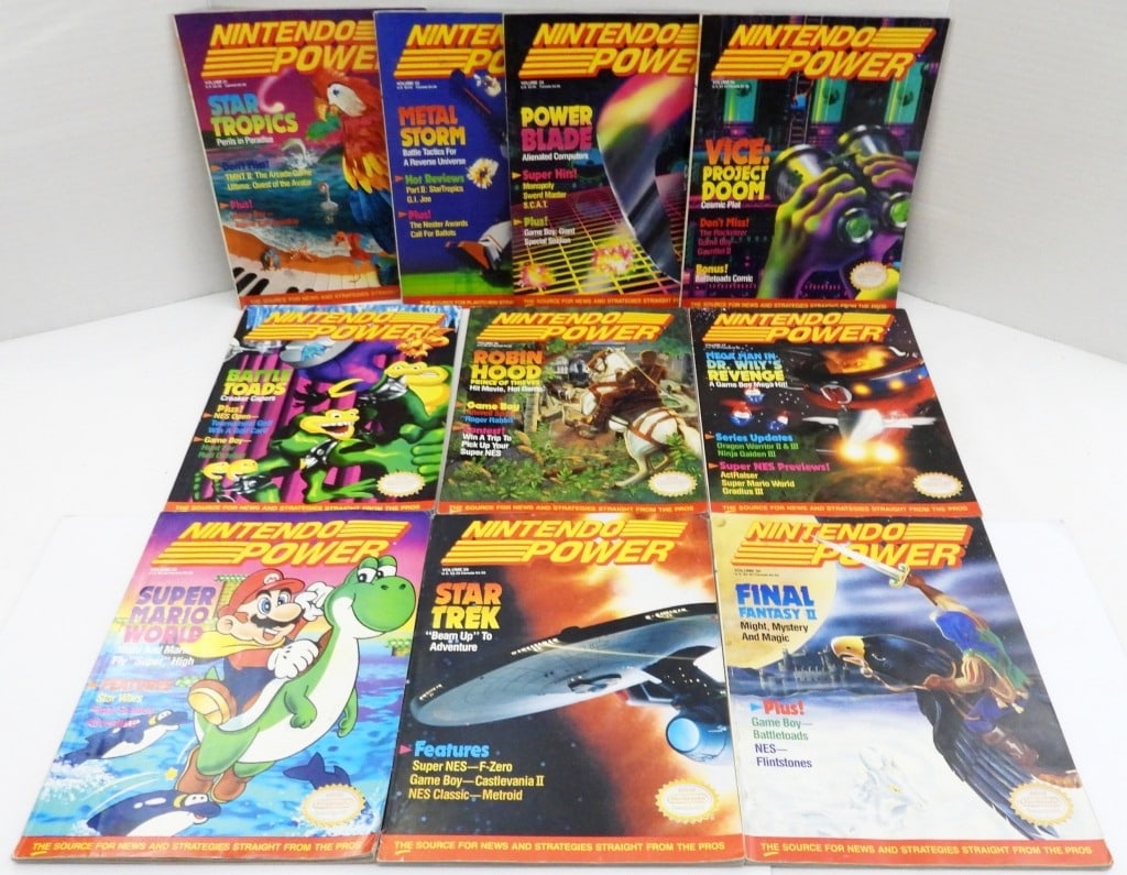 (10) VINTAGE NINTENDO POWER MAGAZINES (1 of 3)