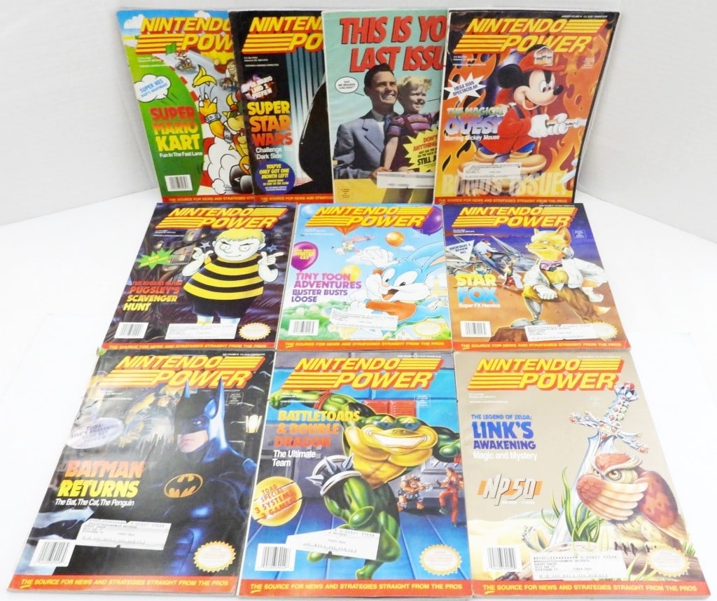 (10) VINTAGE NINTENDO POWER MAGAZINES (1 of 3)