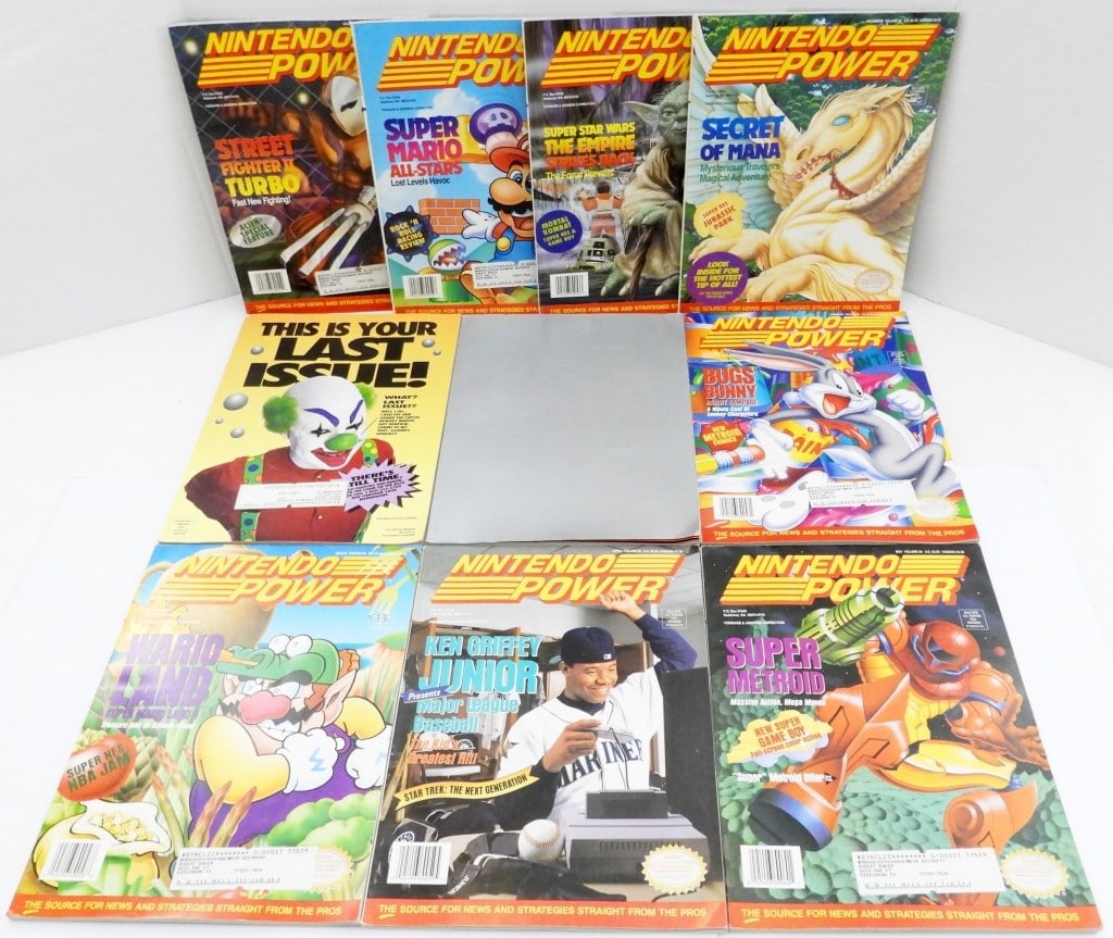 (10) VINTAGE NINTENDO POWER MAGAZINES (1 of 3)