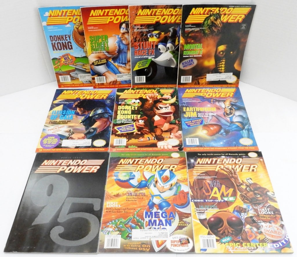 (10) VINTAGE NINTENDO POWER MAGAZINES (1 of 3)
