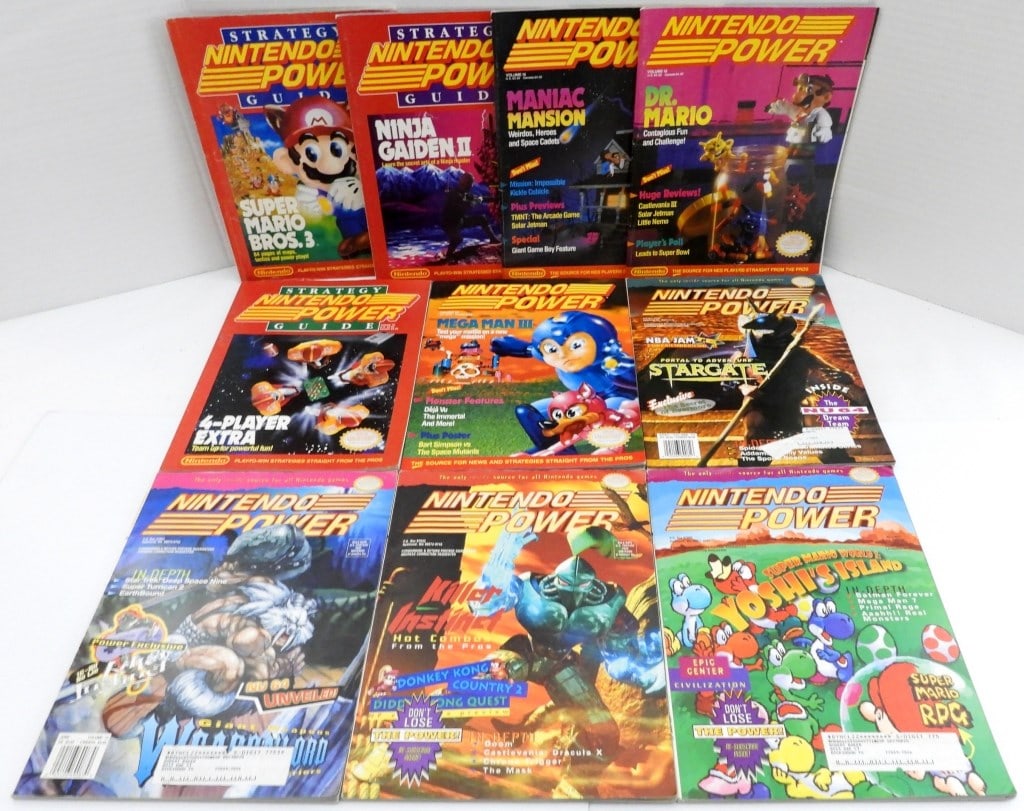 (10) VINTAGE NINTENDO POWER MAGAZINES (1 of 3)