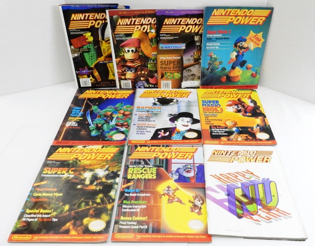 (10) VINTAGE NINTENDO POWER MAGAZINES (1 of 3)