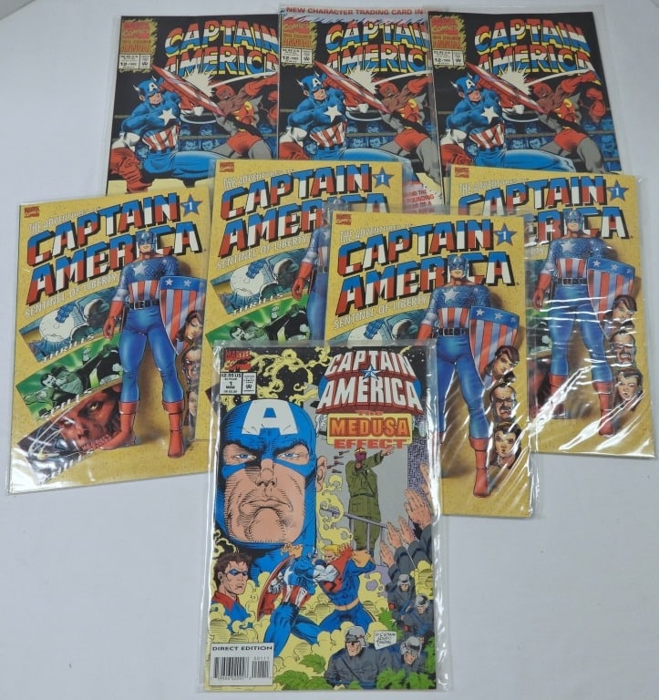 (8) MARVEL CAPTAIN AMERICA COMIC LOT (1 of 3)