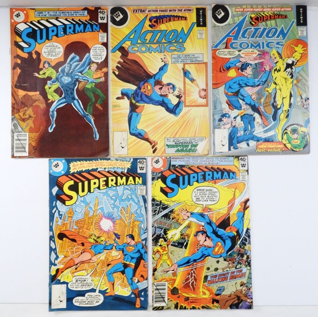 (5) WHITMAN SUPERMAN COMICS: GOOD/VG
