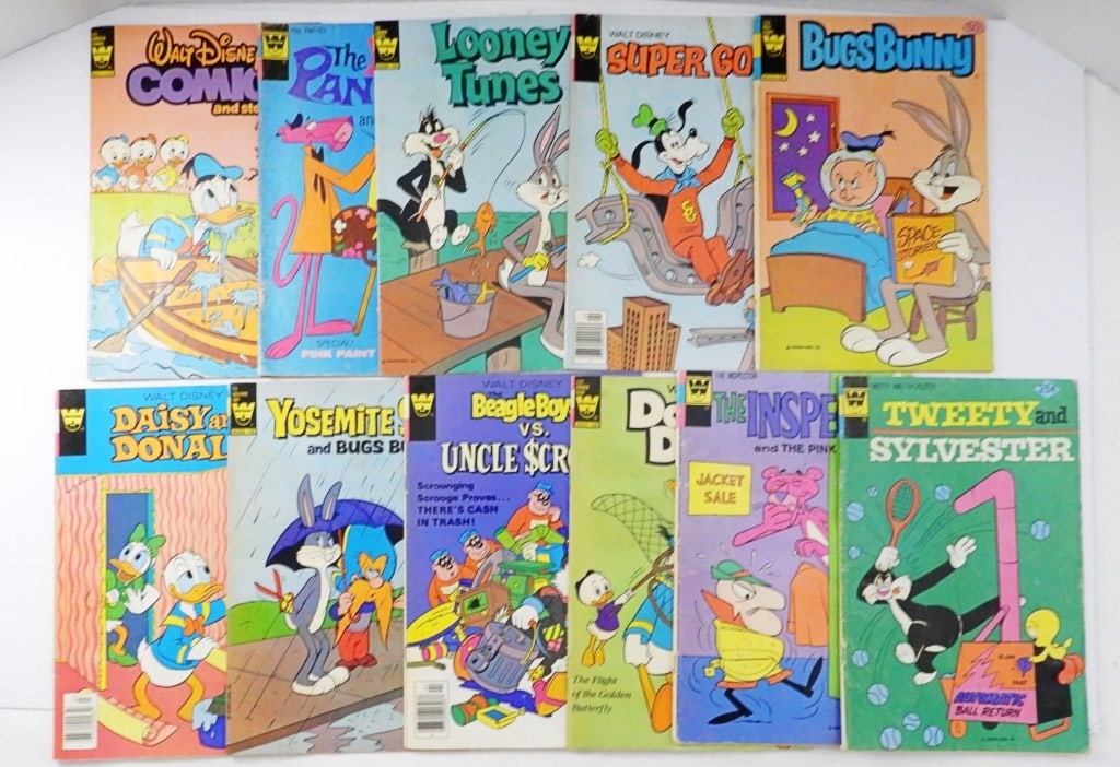(11) WHITMAN LOONEY TUNES, WLAT DISNEY: DONALD DUCK & MORE - ALL NICE VG/FINE