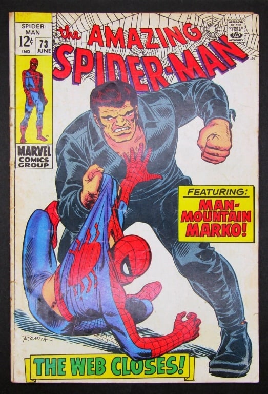 Amazing Spider-Man #73 Man-Mountain Marko!: Marvel Comics Silver Age 1969 - Good/VG Condition.