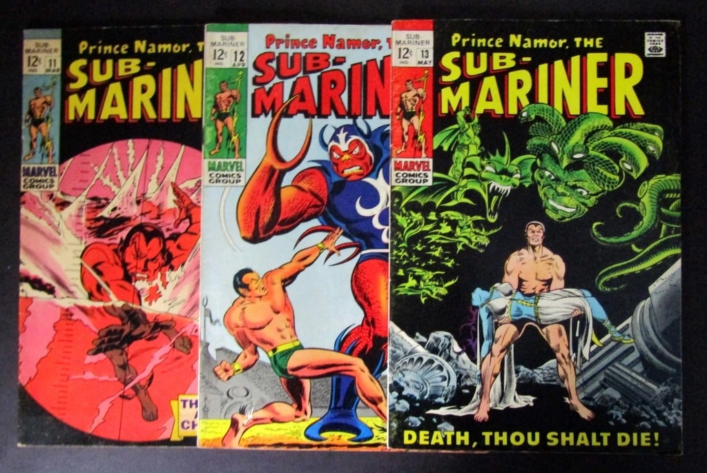 (3) Marvel Comics - Sub-Mariner #11, #12, #13 (1 of 5)